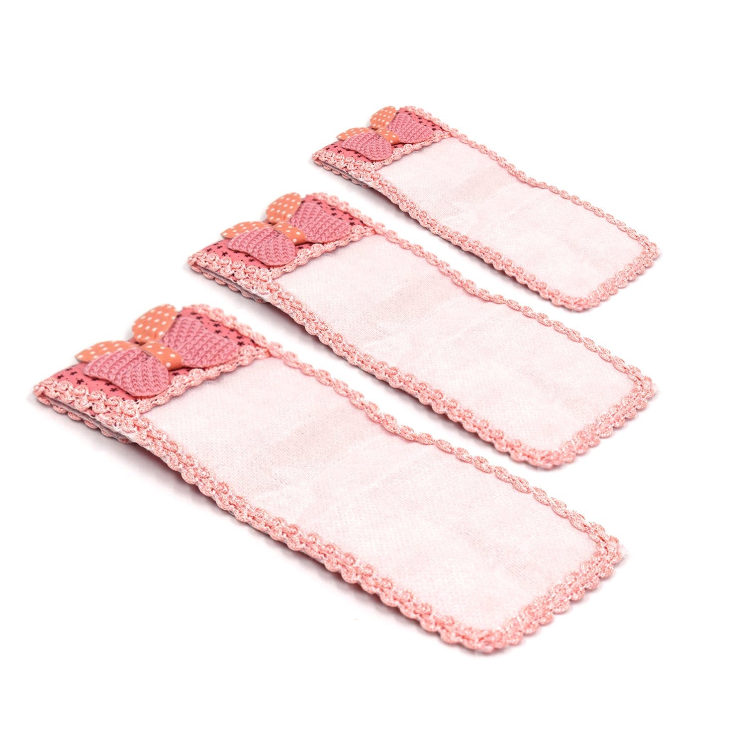 Three-piece remote cover set with bow knot for dust protection Three-piece remote cover set with bow knot for dust protection